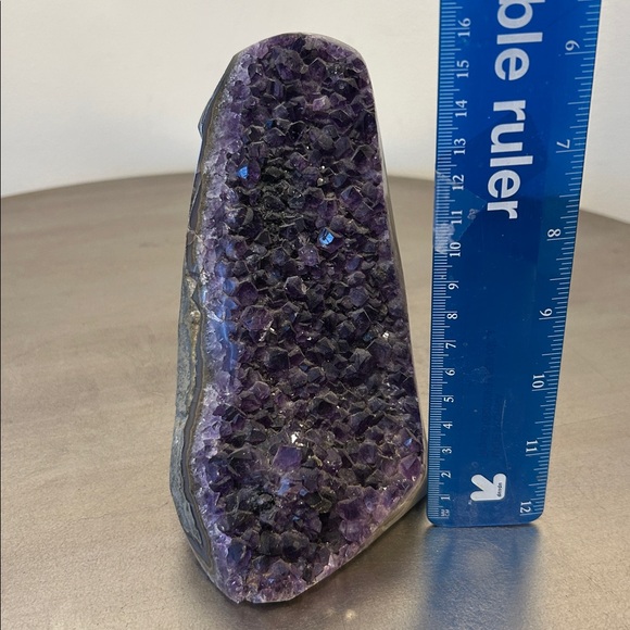 Natural Amethyst Crystal Geode Home Accent - over 3lbs - Picture 5 of 7